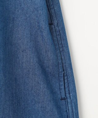 組曲 KIDS 【110-140㎝】レースコンビデニム ワンピース ブルー