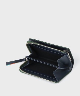 Paul Smith ブライトストライププラー SS24 コイン＆キーケース グリーン