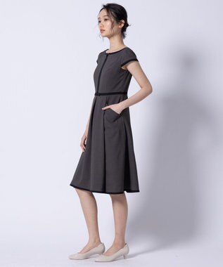 TOCCA 【接触冷感・吸水速乾・洗える】RIBBON'S CROSSROAD ドレス グレー系