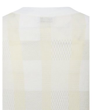 DAKS 【DAKS GOLF】ウールブレンドストレッチチェックセーター アイボリー