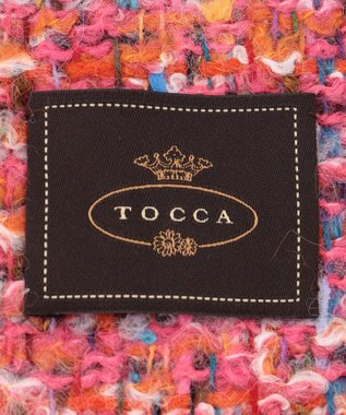 TOCCA 【フランス製】TWEED STOLE ストール ローズ系