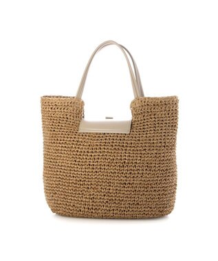 UNBILLION カシュカシュ cachecache / ベルトフラップクロッシェトート カゴバッグ オーク