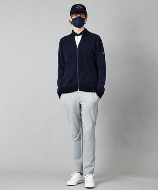 23区GOLF お肌へのやさしさとスタイリッシュさを両立【UNISEX】【保湿/日本製】マスク ネイビー系