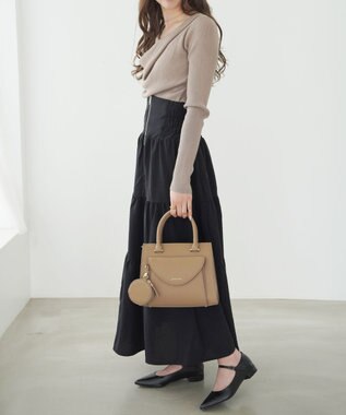 ACE BAGS & LUGGAGE Jewelna Rose ヴィクシー ハンドバッグ 16232 ジュエルナローズ グレージュ