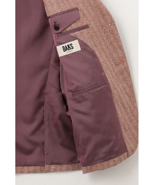 DAKS 【Tallia Di Delfino】ヘリンボーン ニューイントン・ジャケット ブラウン