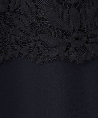 洗える】フラワーコードレース サックワンピース / 自由区 L