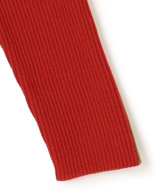 BEIGE， 【CLUEL 10月号掲載・S-size】LA MONNAIE / タートルニット Red×Camel