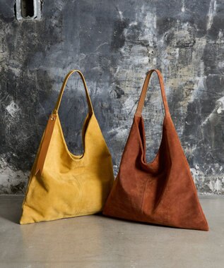 russet 【2025AW新作】本革スエードワンショルダーバッグ(CE-1583) Brown