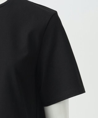 23区 【R(アール)】プレミアムコットンコンビ フリルヘムトップス ブラック系