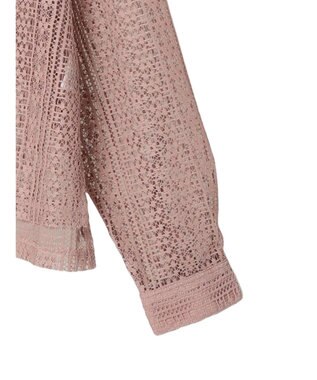 earth music&ecology レースショートシャツ Pink