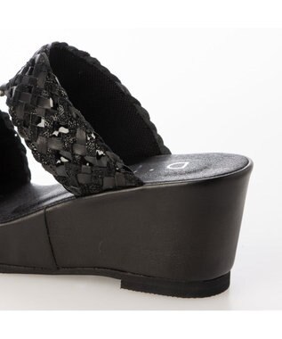 MODE ET JACOMO <D'ICI>メッシュデザインミュール ブラックミックス