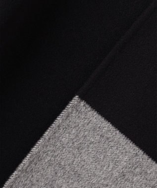 JOSEPH ダブルフェイスカラーブロック　ラップコート Black/grey