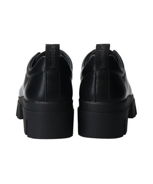 INTER-CHAUSSURES 【BUSSOLA】厚底スリッポンシューズ ブラック