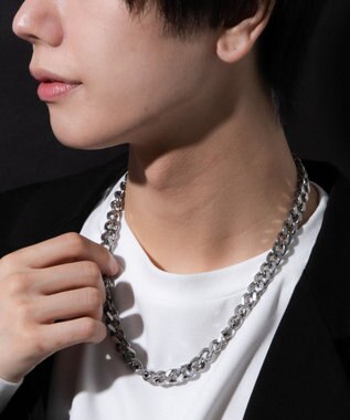 WEGO Mステンレスヘビーチェーンネックレス 柄1