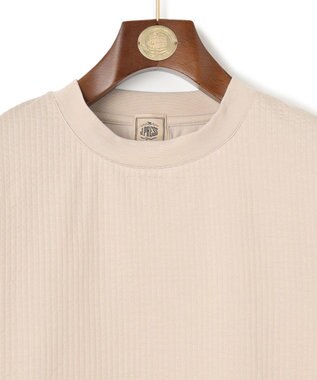 J.PRESS MEN 【ビジネス対応】【吸湿速乾】【J.PRESS PREMIUM JERSEY】 シアサッカー Tシャツ ベージュ系