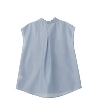 YECCA VECCA シアーボウタイブラウス Light Blue