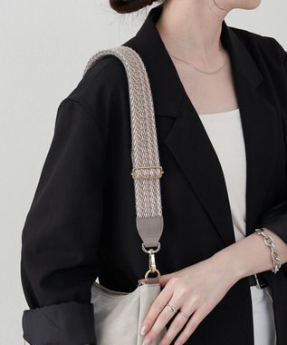 russet アレンジショルダーベルト【ミックステープ】(CE-1147) L.Gray