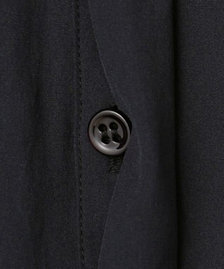 ICB L 【接触冷感・UVカット・洗える】 RENUソフトタイプライター ブラウス ブラック×ブルー系