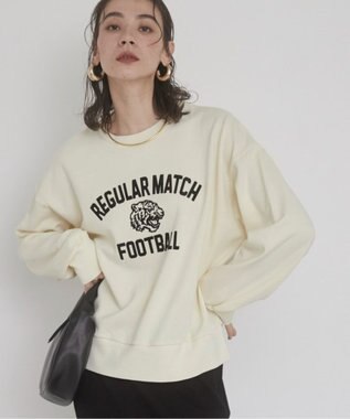WEGO 【ANGIE VINTAGE】ピグメントカレッジロゴショートスウェット