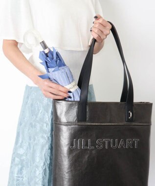 AURORA 【 JILL STUART（ジル スチュアート）】・WEB限定・　リボン付き晴雨兼用パラソル(折りたたみ) ブラック