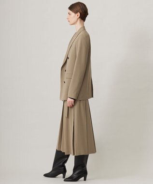 ICB 【洗える】ウール2WAYストレッチ スカート フォーン系