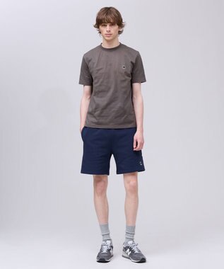 J.PRESS MEN 【WEB限定】バックブル スウェットハーフパンツ ネイビー系