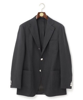 J.PRESS MEN 【SAFILIN】リネンキャンブリックワッフル ジャケット ネイビー系