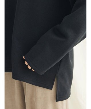 CRAFT STANDARD BOUTIQUE ニットフリースキーネックプルオーバー Black