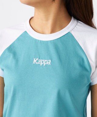 OP／FILA 【Kappa】ショート丈 ラグランミニTシャツ ライトブルー