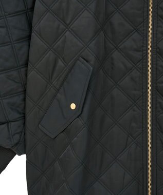 earth music&ecology キルティングバルーンコート Black