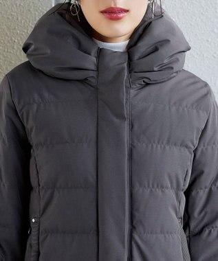 Tiaclasse 【ダウン70%撥水加工】スタンドカラーダウンコート ブラック