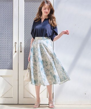 洗える】水彩フラワープリント スカート / any SiS | ファッション通販