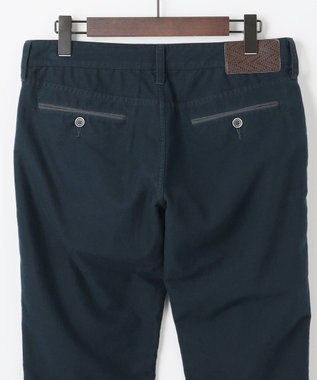 JOSEPH ABBOUD 【JAPANファブリック/ストレッチ】ストレッチモールスキン パンツ ネイビー系