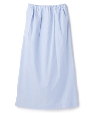 BEIGE， MALLOW / コットンタック イージーフレアスカート Sax