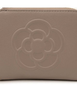 CLATHAS ワッフル 二つ折り財布 グレージュ