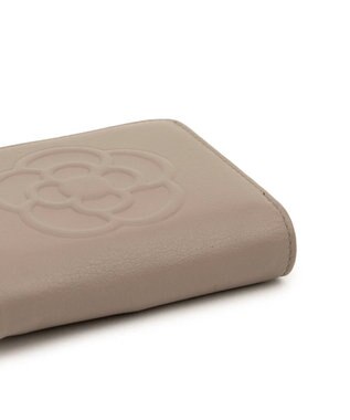 CLATHAS ワッフル 二つ折り財布 グレージュ