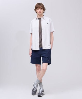 J.PRESS MEN 【WEB限定】バックブル スウェットハーフパンツ ネイビー系
