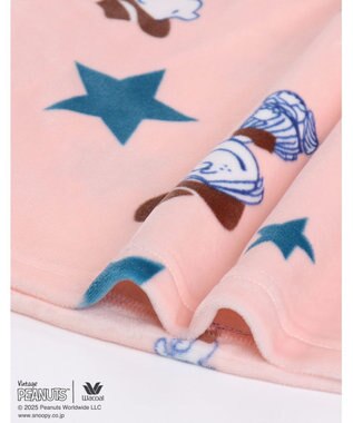 WACOAL ワコール_リラックス＆スリープ パジャマ フリース素材(本体) あったか 長袖 長ズボン PEANUTS スヌーピー レディース FDW463 /ワコール ピンク
