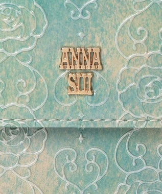 ANNA SUI ローズハート 口金二つ折り財布 ミント