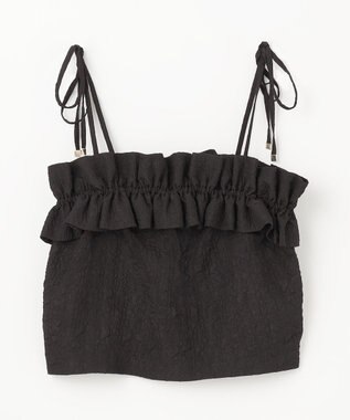 GRACE CONTINENTAL ビスチェチュールトップ ブラック