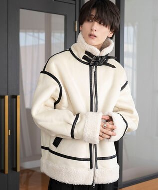 WEGO 【25年秋冬新作/ユニセックス着用ITEM/MLサイズ展開】B－3ジャケット ライトベージュ