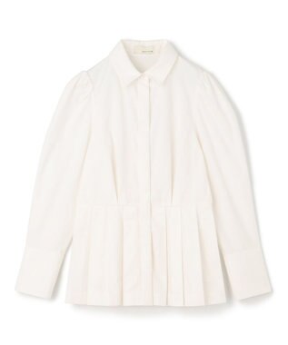 uncrave コットンツイル ペプラムシャツ（uncrave WHITE） オフ