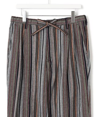 J.PRESS YORK STREET 【UNISEX】ストライプパンツ ライトグレー系1