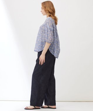 23区 【Indian Factory】コットンボイル ブラウス サックスブルー系5