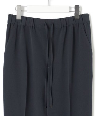 23区 L 【セットアップ対応/洗える】2WAYストレッチツイル ドロスト パンツ ブラック系