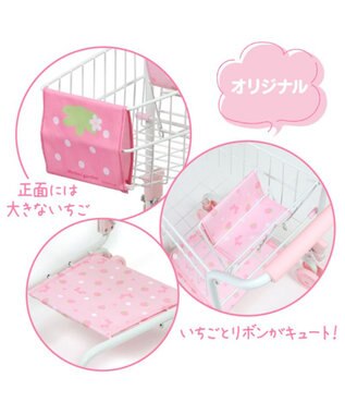 Mother garden マザーガーデン おままごと 野いちご ショッピングカート 《いちご×リボン》 -
