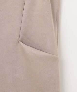 J.PRESS LADIES L 【洗える】スウェードダンボール ジャンパースカート グレージュ系