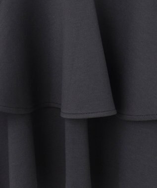 Feroux 【洗える】ダンボールフリル ジャケット グレー系