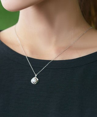 Tiaclasse 【金属アレルギー対応】淡水パールピアス＆ネックレス シルバー