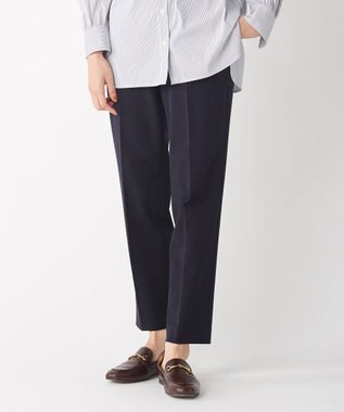 J.PRESS LADIES L 【洗える】T/Rアルガンシルク クロップドパンツ